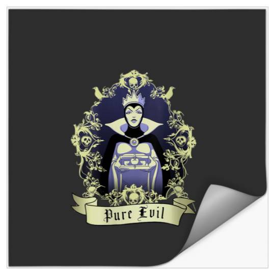 Womens Villains Evil Queen Pure Evil Portrait     SALE!! : Disney Villains Maleficent , Maleficent Gift S-5XL Stickers