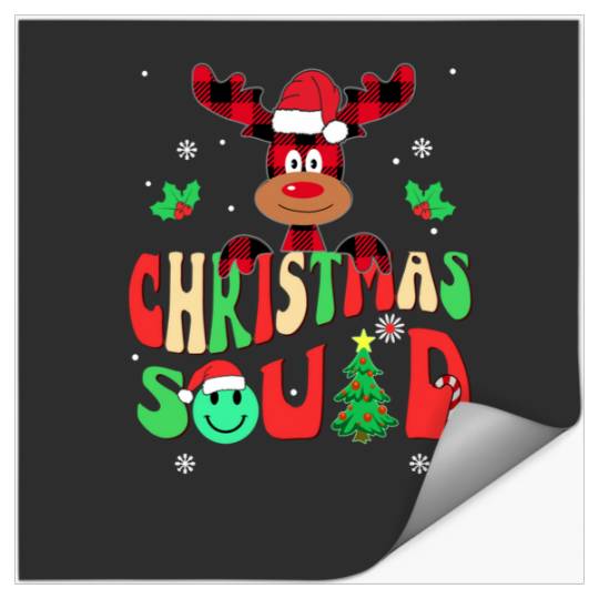 Discover family christmas squad 2023 reindeer groovy shirt: Mickey Disney Christmas, Disney Christmas Stickers