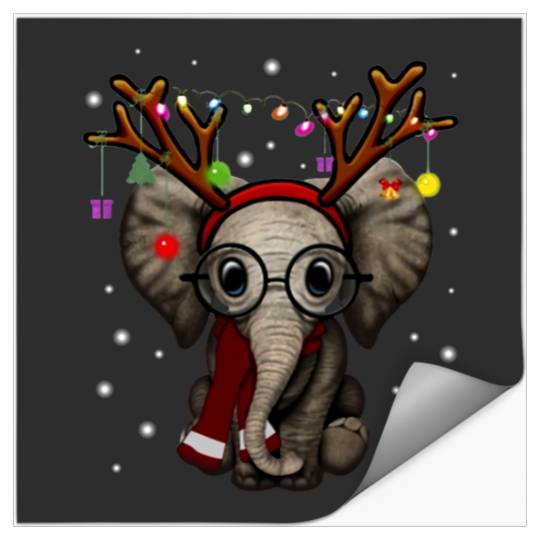 Discover Elephant Reindeer Christmas Light Ornament Decor  , Disney Elephant Dumbo Christmas , Dumbo Christmas Stickers