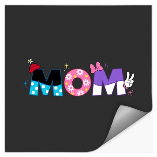 Disney Minnie Mouse and Daisy Duck Mom Mother’s Day Birthday Stickers