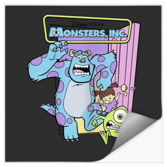 Disneyss Pixars Monsters Inc Sulley Mike Boo Best Trio Logo Stickers