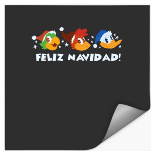 Feliz Navidad - Three Caballeros  : Mickey Disney Christmas, Disney Christmas Stickers