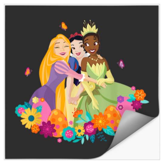 Disney Princess Rapunzel Snow White Tiana Spring Stickers