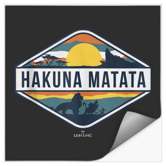 Discover Disney The Lion King Hakuna Matata Diamond Logo Stickers