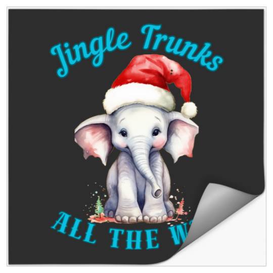 Discover Jingle Trunks All The Way. adorable elephant  , Disney Elephant Dumbo Christmas , Dumbo Christmas Stickers