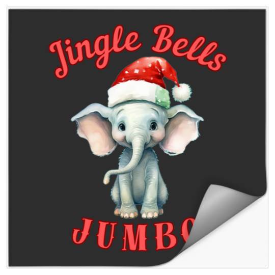 Discover Jingle Bells Jumbo. colorful elephant  , Disney Elephant Dumbo Christmas , Dumbo Christmas Stickers