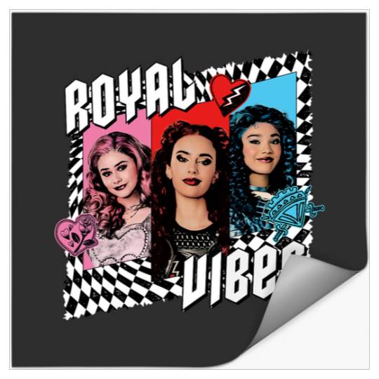 Disney Descendants 4 The Rise of Red Trio Royal Vibes Stickers