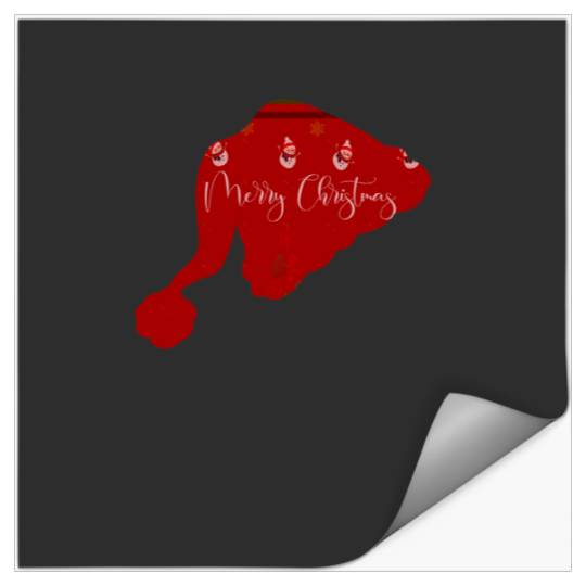 Discover Christmas Red knitted Pattern Sticker, Disney Elephant Dumbo Christmas , Dumbo Christmas Stickers