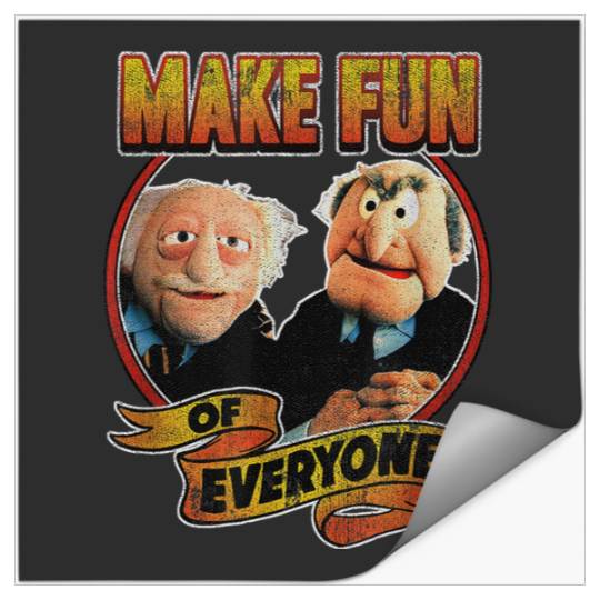 Disneyss The Muppets Make Fun Of Statler Waldorf Vintages shots Stickers