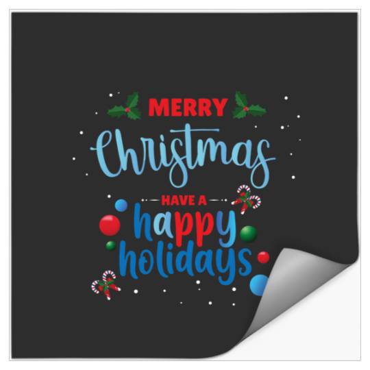 merry christmas t shirt happy winter holidays  : Mickey Disney Christmas, Disney Christmas Stickers