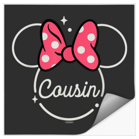Discover Disneyss Minnie Mouse Cousin Head Icon Magic Family Trip Stickers