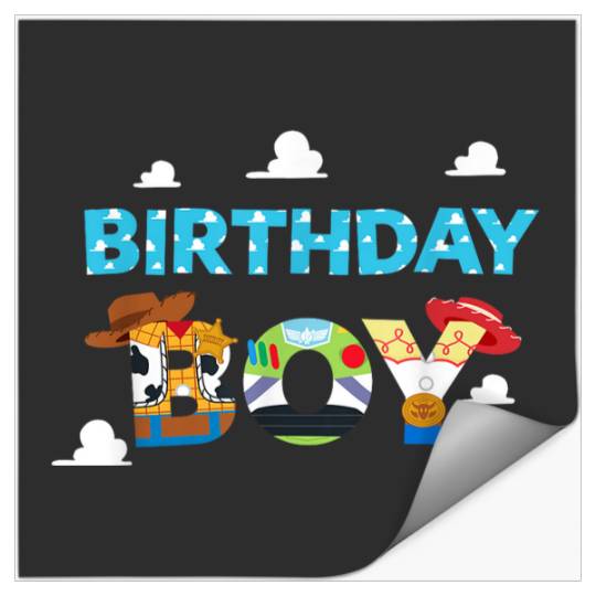 Disneyss And Pixarss Toy Story Clouds Birthday Boy Stickers