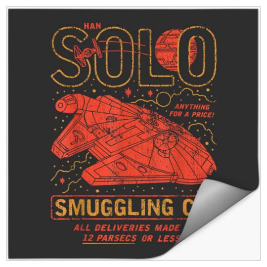 Han Solo Smuggling Co. Poster Disney+ Stickers