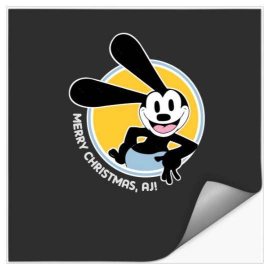 Oswald The Lucky Rabbit  Guys Hanging Porcelain Ornament I Love This Round Round For Men Christmas Tree  : Mickey Disney Christmas, Disney Christmas Stickers