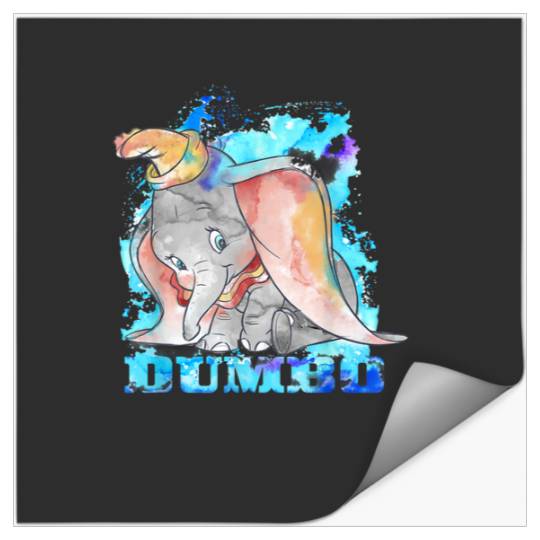 Discover Dumbo Watercolor Portrait   1: Disney Elephant Dumbo, Dumbo Stickers