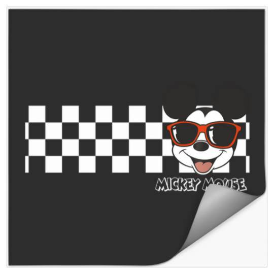 Disney Mickey And Friends Mickey Mouse Checkerboard Stripe Stickers