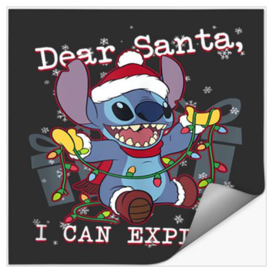 Discover Disney Lilo & Stitch Christmas Dear Santa, I Can Explain Tank Top Stickers