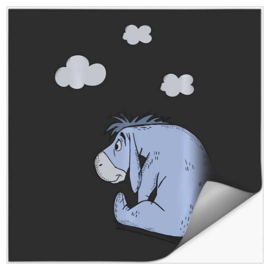 Disney Winnie The Pooh Eeyore In The Clouds Stickers