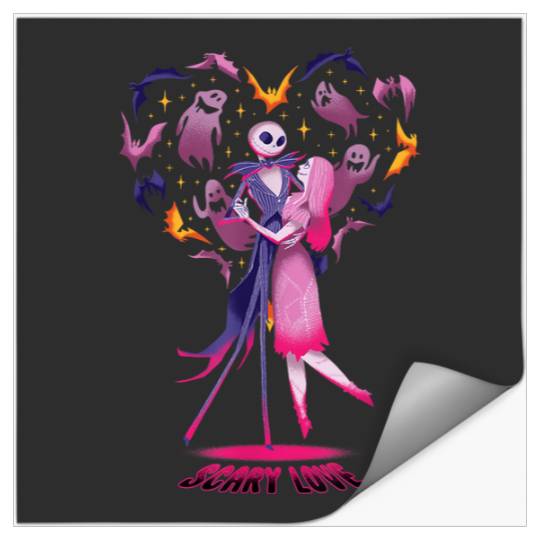 Disneyss The Nightmare Before Christmas Jack Sally Scary Love Stickers