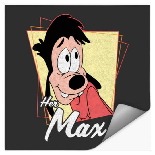 Discover Disney A Goofy Movie Her Max Vintage Distressed Poster Stickers