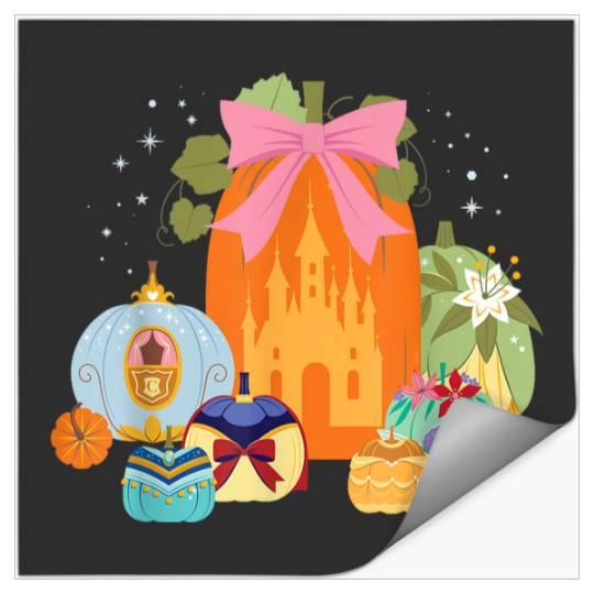 Discover Disneyss Princess Pumpkins Fall Princesses And Pumpkin Castle Stickers