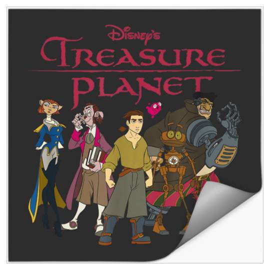 Disney Treasure Planet  Movie Poster Group Shot Stickers