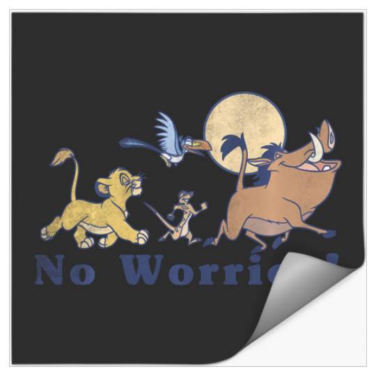 Discover Disney Lion King No Worries Vintage Group Shot Stickers