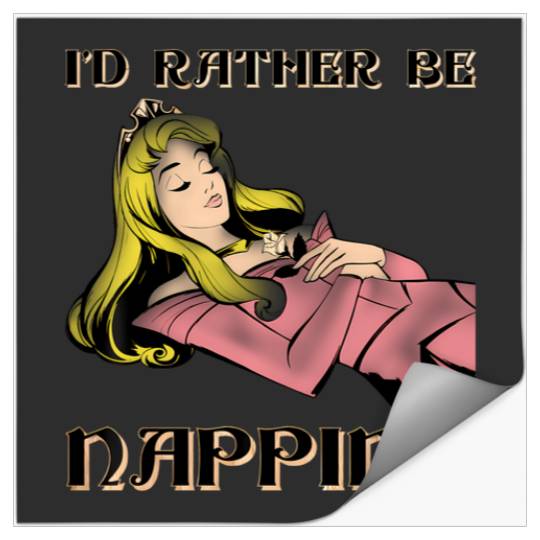 Discover Disney Sleeping Beauty Aurora I'D Rather Be Napping Stickers