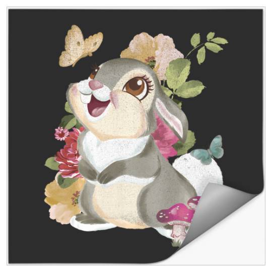 Disney Bambi Thumper Vintage Floral Portrait Stickers