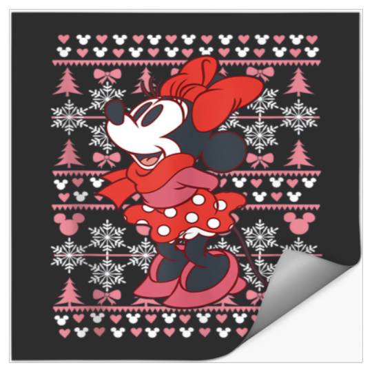 Discover Disney Minnie Mouse Christmas Sweater Style Tank Top Stickers