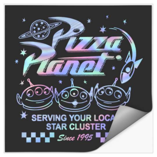 Discover Disney Pixar Toy Story 3 Pizza Planet Aliens Hologram Stickers
