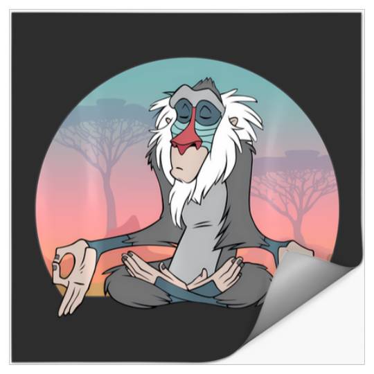 Discover Disney Lion King Rafiki Meditating Stickers