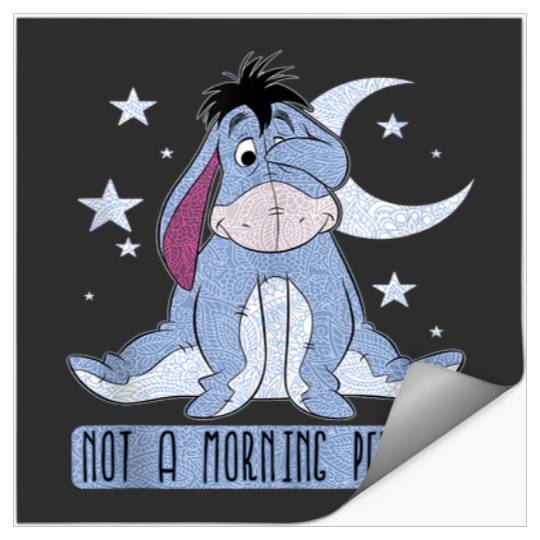 Disney Winnie The Pooh Eeyore Not A Morning Person Tank Top Stickers