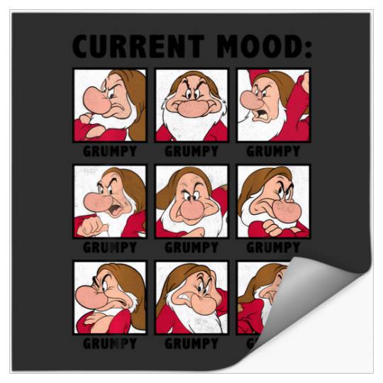 Disney Snow White Current Mood Always Grumpy Stickers