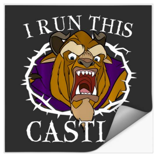 Disney Beauty And The Beast I Run This Castle Thorn Portrait Stickers