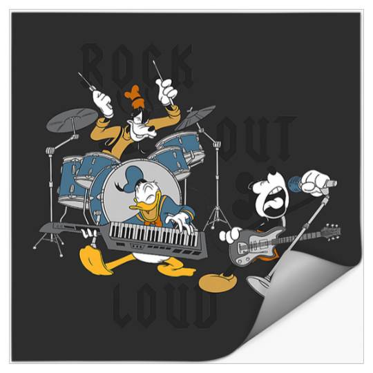 Discover Disney Mickey And Friends Rock Out Loud Music Band Group Stickers