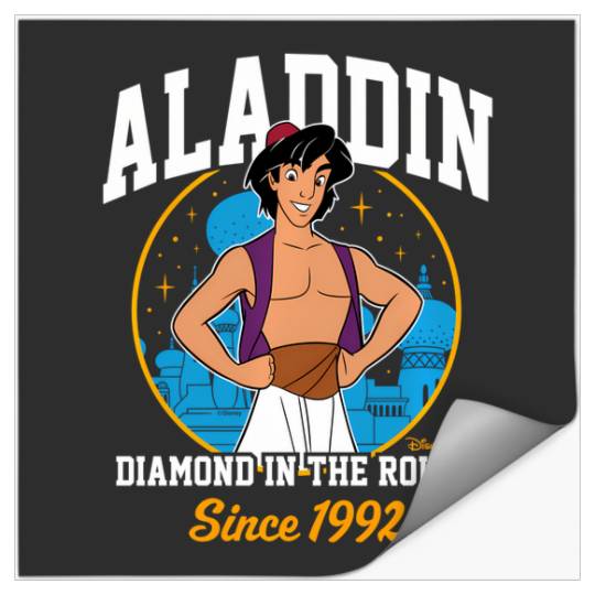 Disney Princess - Aladdin Collegiate Stickers