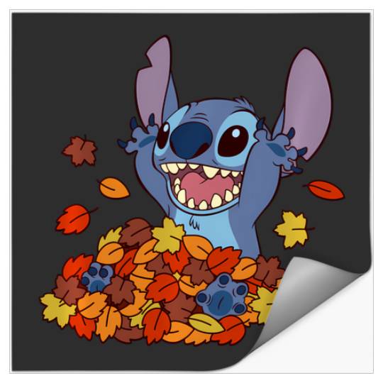 Disney Lilo Stitch Autumn Leaves Stitch Stickers