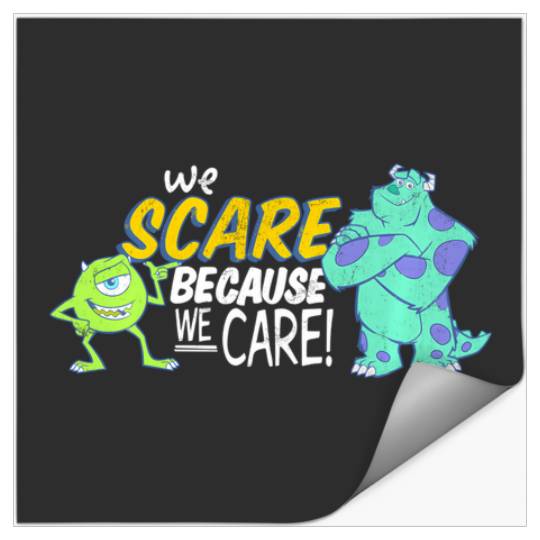 Discover Disney Pixar Monsters Inc Scare Because We Care Stickers