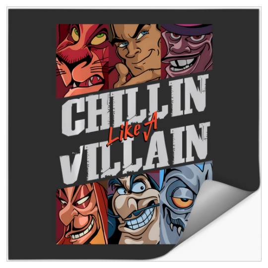 Discover Disney Villains Chillin' Like A Villain Group Portrait Stickers
