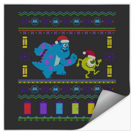 Disney PIXAR Monsters, Inc. Ugly Christmas Sweater Holiday Stickers