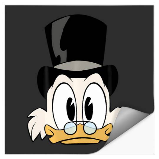 Disney Ducktales Scrooge Mcduck Big Face Stickers