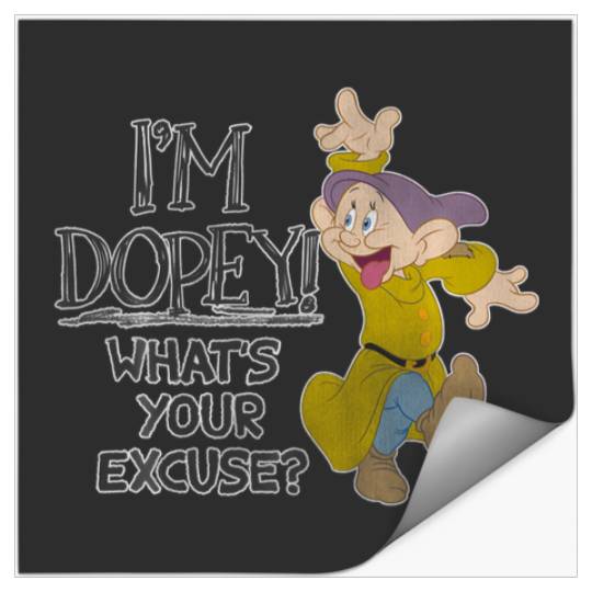Discover Disney Snow White I'M Dopey What'S Your Excuse Stickers