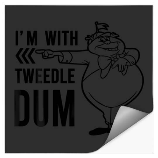 Discover Disney Alice In Wonderland I'M With Tweedledum Stickers