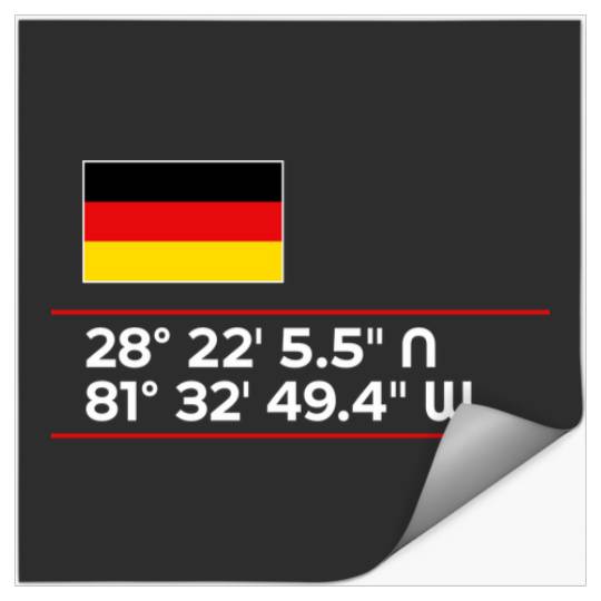 Discover Germany Epcot World Showcase Walt Disney World Coordinates TShirt Stickers