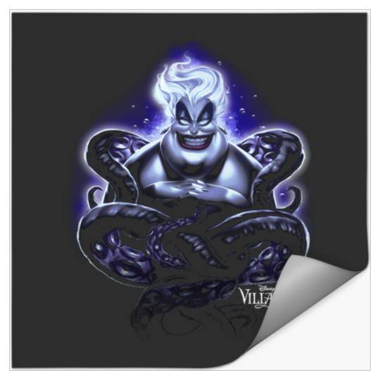 Disney Villains Ursula Dark Portrait Long Sleeve T-Shirt Stickers