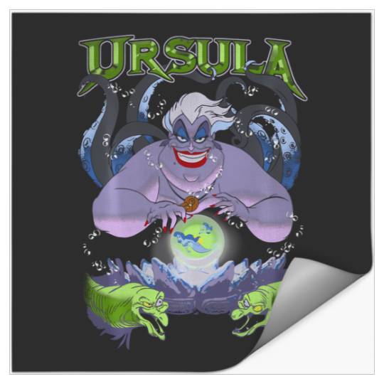 Disney The Little Mermaid Ursula Cauldron Dark Portrait Stickers