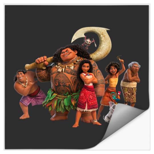 Discover Disneyss Moana 2 Moanas Ocean Adventure Crew Group Together Stickers