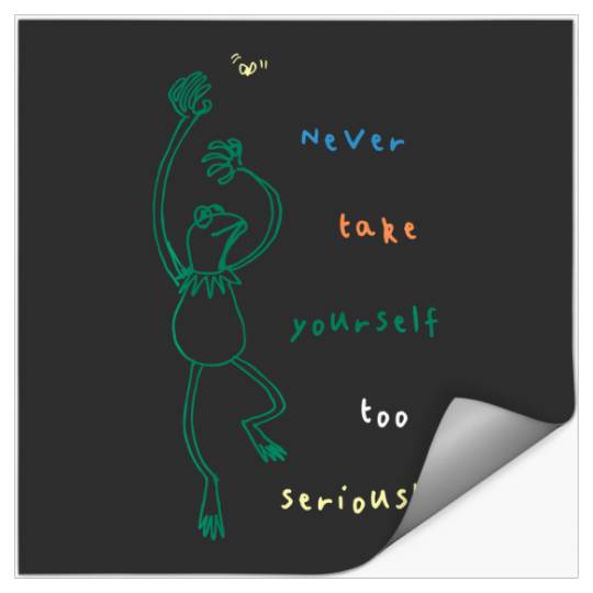 Discover Disney The Muppets Kermit Never Take Yourself Too Seriously Stickers