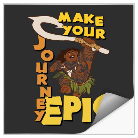 Discover Disney Moana Maui Make Your Journey Epic Big Chest Poster Epic Stickers